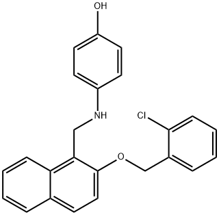 665014-65-3 4-[({2-[(2-chlorobenzyl)oxy]-1-naphthyl}methyl)amino]phenol