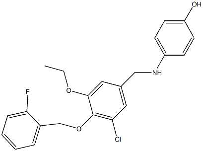 665014-93-7 4-({3-chloro-5-ethoxy-4-[(2-fluorobenzyl)oxy]benzyl}amino)phenol