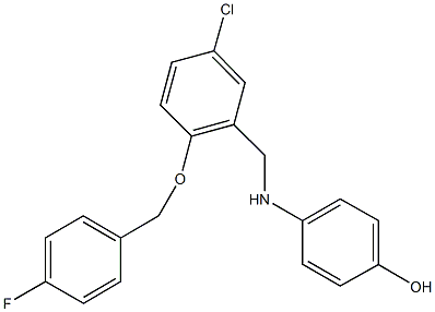 4-({5-chloro-2-[(4-fluorobenzyl)oxy]benzyl}amino)phenol|