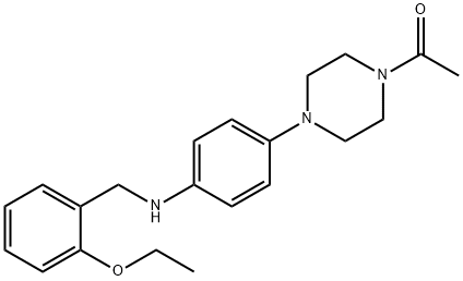 N-[4-(4-acetyl-1-piperazinyl)phenyl]-N-(2-ethoxybenzyl)amine,665015-06-5,结构式