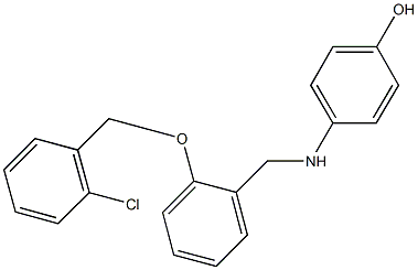 4-({2-[(2-chlorobenzyl)oxy]benzyl}amino)phenol Structure