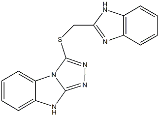 3-[(1H-benzimidazol-2-ylmethyl)sulfanyl]-9H-[1,2,4]triazolo[4,3-a]benzimidazole,665015-30-5,结构式