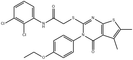 665015-82-7 N-(2,3-dichlorophenyl)-2-{[3-(4-ethoxyphenyl)-5,6-dimethyl-4-oxo-3,4-dihydrothieno[2,3-d]pyrimidin-2-yl]sulfanyl}acetamide