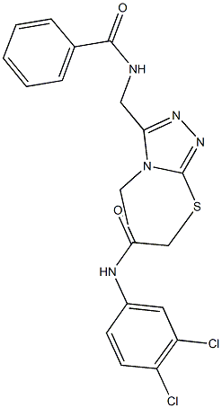 665016-89-7 N-[(5-{[2-(3,4-dichloroanilino)-2-oxoethyl]sulfanyl}-4-ethyl-4H-1,2,4-triazol-3-yl)methyl]benzamide