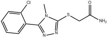 2-{[5-(2-chlorophenyl)-4-methyl-4H-1,2,4-triazol-3-yl]sulfanyl}acetamide|