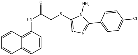 665017-45-8 2-{[4-amino-5-(4-chlorophenyl)-4H-1,2,4-triazol-3-yl]sulfanyl}-N-(1-naphthyl)acetamide