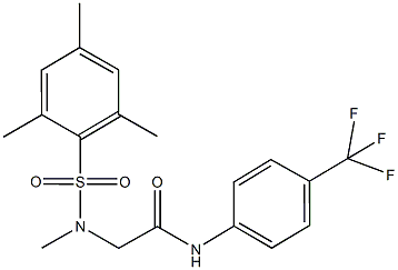 2-[(mesitylsulfonyl)(methyl)amino]-N-[4-(trifluoromethyl)phenyl]acetamide,665017-76-5,结构式