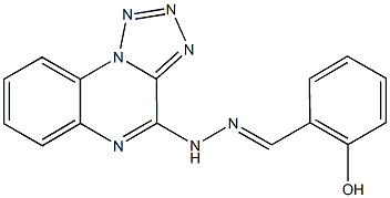 2-hydroxybenzaldehyde tetraazolo[1,5-a]quinoxalin-4-ylhydrazone Structure