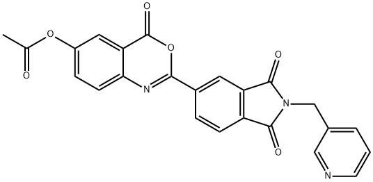 665025-26-3 2-[1,3-dioxo-2-(3-pyridinylmethyl)-2,3-dihydro-1H-isoindol-5-yl]-4-oxo-4H-3,1-benzoxazin-6-yl acetate