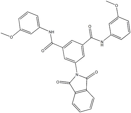 5-(1,3-dioxo-1,3-dihydro-2H-isoindol-2-yl)-N~1~,N~3~-bis(3-methoxyphenyl)isophthalamide Structure