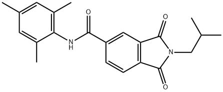2-isobutyl-N-mesityl-1,3-dioxo-5-isoindolinecarboxamide Structure