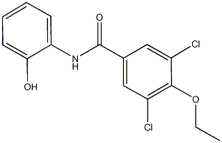 3,5-dichloro-4-ethoxy-N-(2-hydroxyphenyl)benzamide Structure