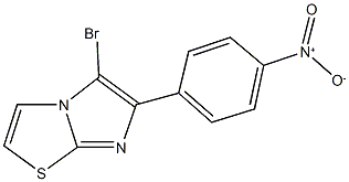 5-bromo-6-{4-nitrophenyl}imidazo[2,1-b][1,3]thiazole Structure