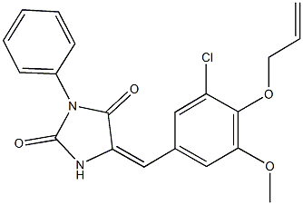 666207-55-2 5-[4-(allyloxy)-3-chloro-5-methoxybenzylidene]-3-phenyl-2,4-imidazolidinedione