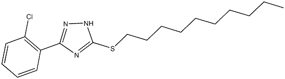 666208-22-6 3-(2-chlorophenyl)-1H-1,2,4-triazol-5-yl decyl sulfide