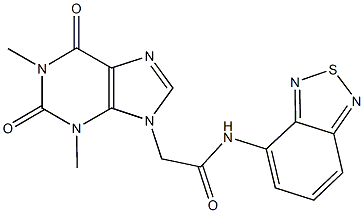 N-(2,1,3-benzothiadiazol-4-yl)-2-(1,3-dimethyl-2,6-dioxo-1,2,3,6-tetrahydro-9H-purin-9-yl)acetamide Structure