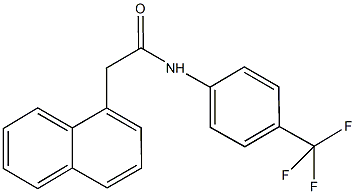 2-(1-naphthyl)-N-[4-(trifluoromethyl)phenyl]acetamide Struktur