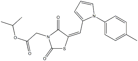 666210-51-1 isopropyl (5-{[1-(4-methylphenyl)-1H-pyrrol-2-yl]methylene}-2,4-dioxo-1,3-thiazolidin-3-yl)acetate