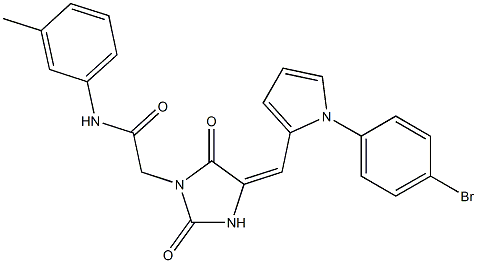 666210-93-1 2-(4-{[1-(4-bromophenyl)-1H-pyrrol-2-yl]methylene}-2,5-dioxo-1-imidazolidinyl)-N-(3-methylphenyl)acetamide