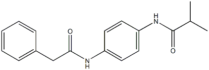 2-methyl-N-{4-[(phenylacetyl)amino]phenyl}propanamide Structure