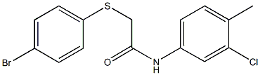 2-[(4-bromophenyl)sulfanyl]-N-(3-chloro-4-methylphenyl)acetamide|