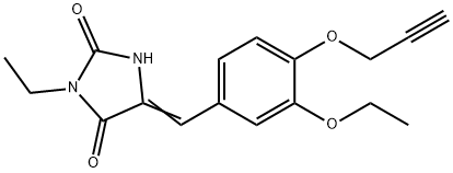 5-[3-ethoxy-4-(2-propynyloxy)benzylidene]-3-ethyl-2,4-imidazolidinedione Structure