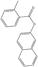 2-naphthyl 2-methylbenzoate Struktur
