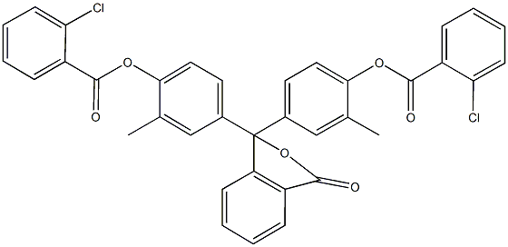 4-(1-{4-[(2-chlorobenzoyl)oxy]-3-methylphenyl}-3-oxo-1,3-dihydro-2-benzofuran-1-yl)-2-methylphenyl 2-chlorobenzoate|