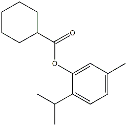 2-isopropyl-5-methylphenyl cyclohexanecarboxylate 化学構造式