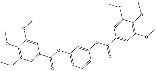 3-[(3,4,5-trimethoxybenzoyl)oxy]phenyl 3,4,5-trimethoxybenzoate Structure