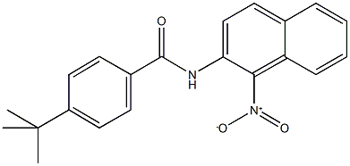 4-tert-butyl-N-{1-nitro-2-naphthyl}benzamide,666212-89-1,结构式