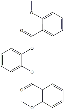 2-[(2-methoxybenzoyl)oxy]phenyl 2-methoxybenzoate Structure