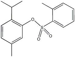 2-isopropyl-5-methylphenyl 2-methylbenzenesulfonate Structure