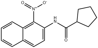 N-{1-nitro-2-naphthyl}cyclopentanecarboxamide Structure