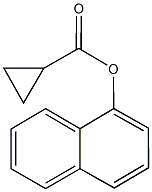 1-naphthyl cyclopropanecarboxylate Structure