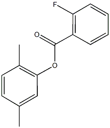 2,5-dimethylphenyl 2-fluorobenzoate Structure