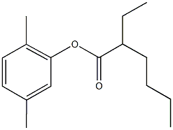 2,5-dimethylphenyl 2-ethylhexanoate Struktur