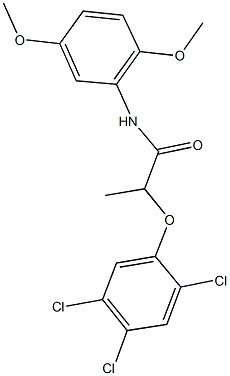 N-(2,5-dimethoxyphenyl)-2-(2,4,5-trichlorophenoxy)propanamide Structure