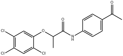 N-(4-acetylphenyl)-2-(2,4,5-trichlorophenoxy)propanamide Structure