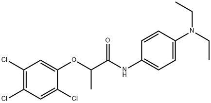 N-[4-(diethylamino)phenyl]-2-(2,4,5-trichlorophenoxy)propanamide Structure