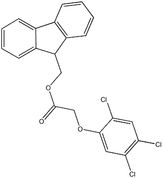 9H-fluoren-9-ylmethyl (2,4,5-trichlorophenoxy)acetate Struktur