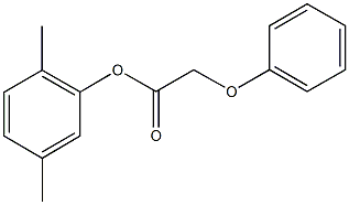 2,5-dimethylphenyl phenoxyacetate Struktur