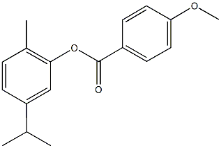5-isopropyl-2-methylphenyl 4-methoxybenzoate Structure