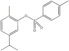 5-isopropyl-2-methylphenyl 4-methylbenzenesulfonate 化学構造式