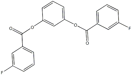 3-[(3-fluorobenzoyl)oxy]phenyl 3-fluorobenzoate Structure