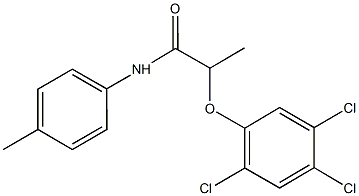 N-(4-methylphenyl)-2-(2,4,5-trichlorophenoxy)propanamide Structure