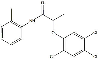 N-(2-methylphenyl)-2-(2,4,5-trichlorophenoxy)propanamide Structure