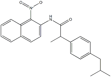 N-{1-nitro-2-naphthyl}-2-(4-isobutylphenyl)propanamide Structure