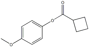 4-methoxyphenyl cyclobutanecarboxylate Struktur