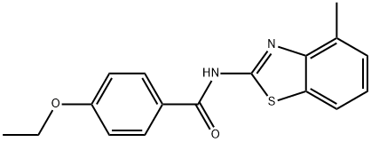 4-ethoxy-N-(4-methyl-1,3-benzothiazol-2-yl)benzamide Structure